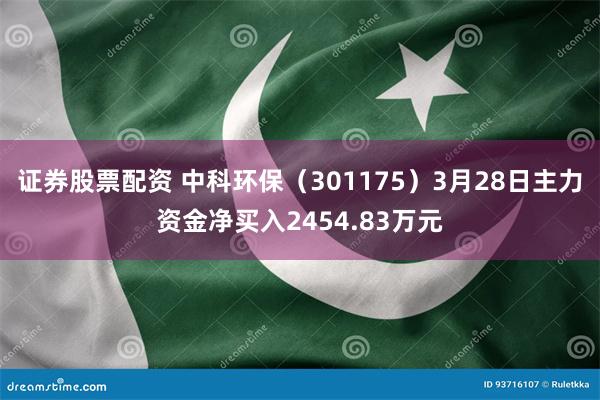 证券股票配资 中科环保（301175）3月28日主力资金净买入2454.83万元